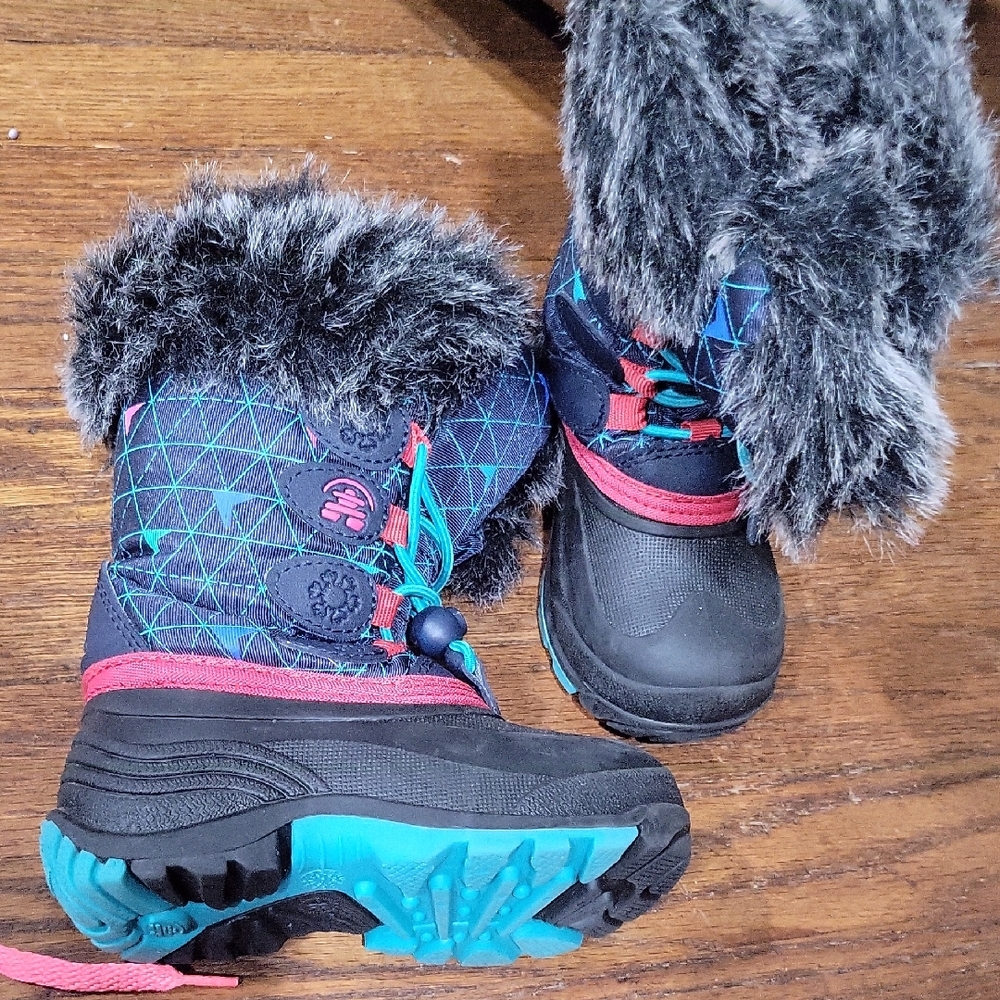 Kids' Winter Boots with Faux Fur Trim
